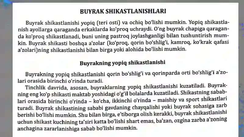 Siydik va tanosil azolarining kasalliklari 2