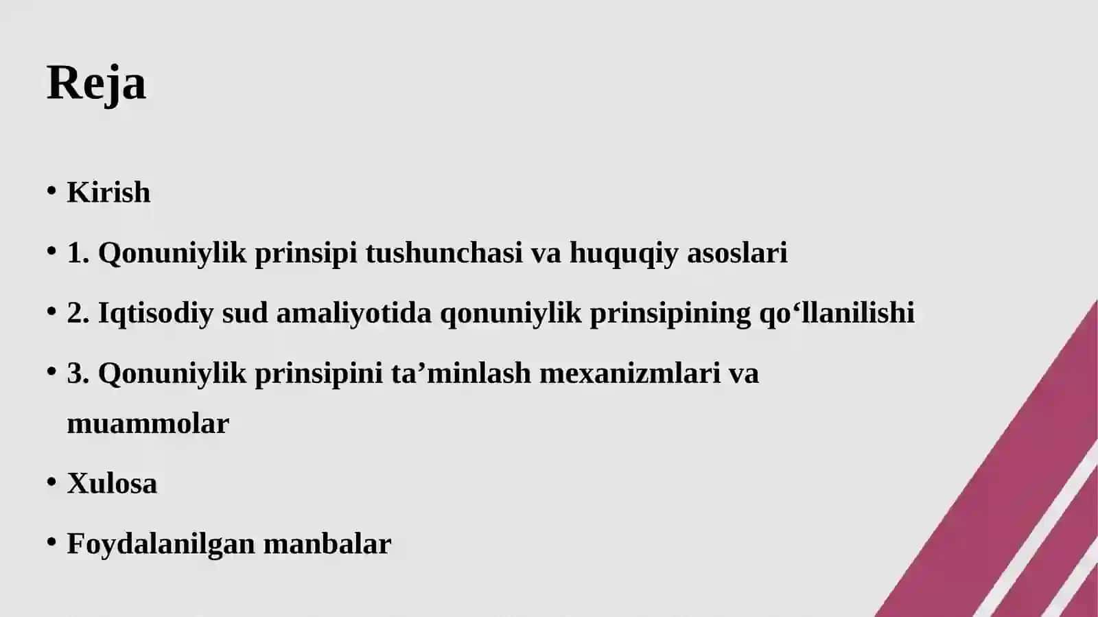 Qonuniylik prinsipining iqtisodiy sud amaliyotida qo‘llanilishi 2