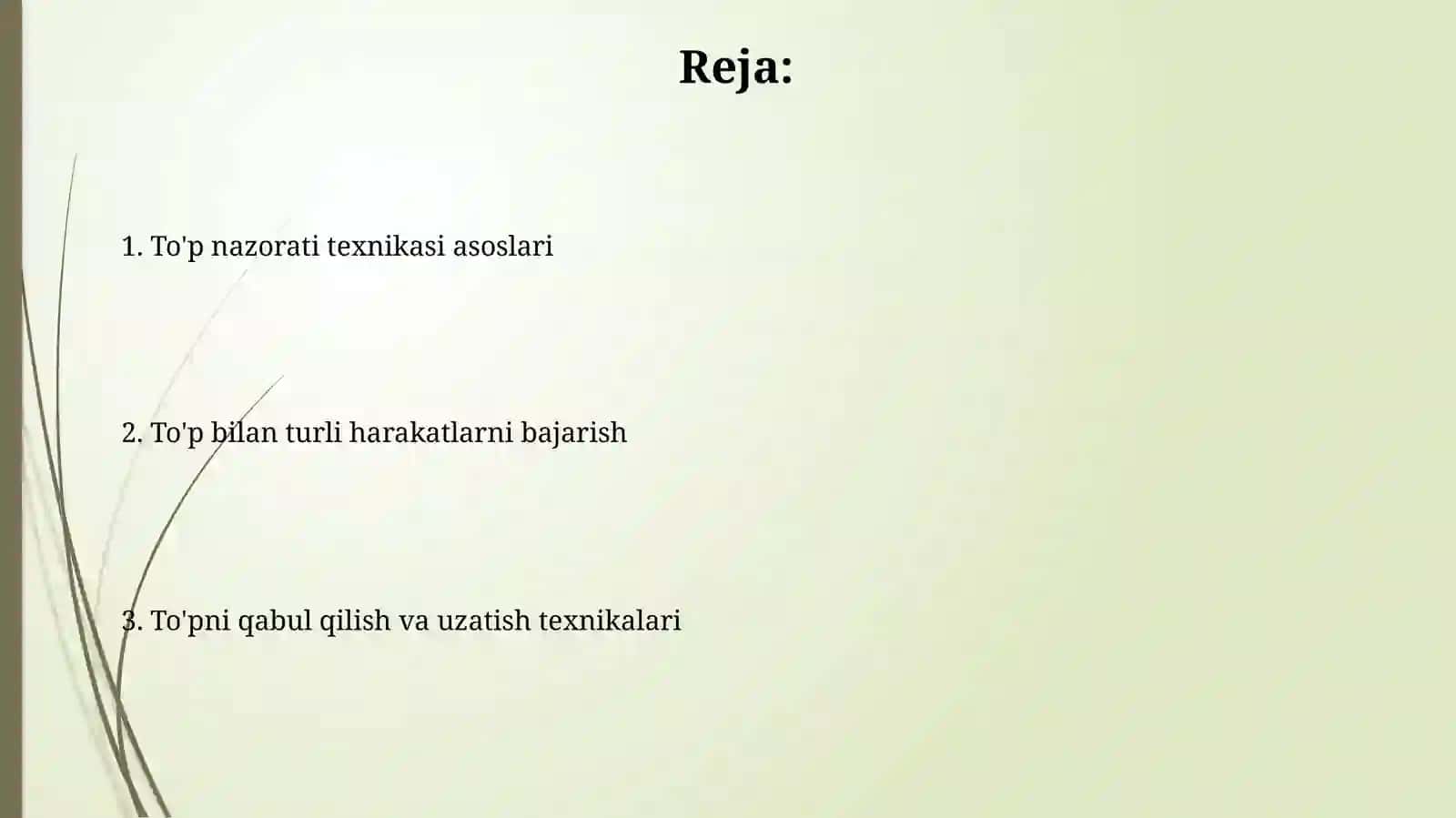O'yinda to'pni boshqrishning texnik usullarini o'rgatish 2