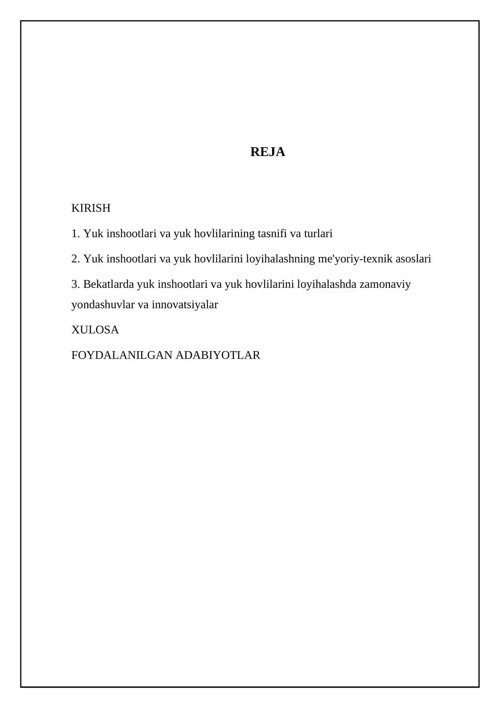 Bekatlarda yuk inshootlari yuk hovlilari va ularni loyihalashga talablar 2