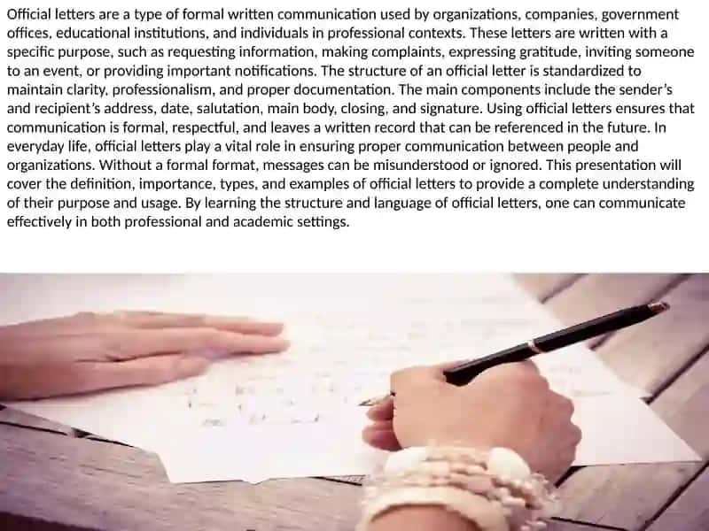 Official Letters 2