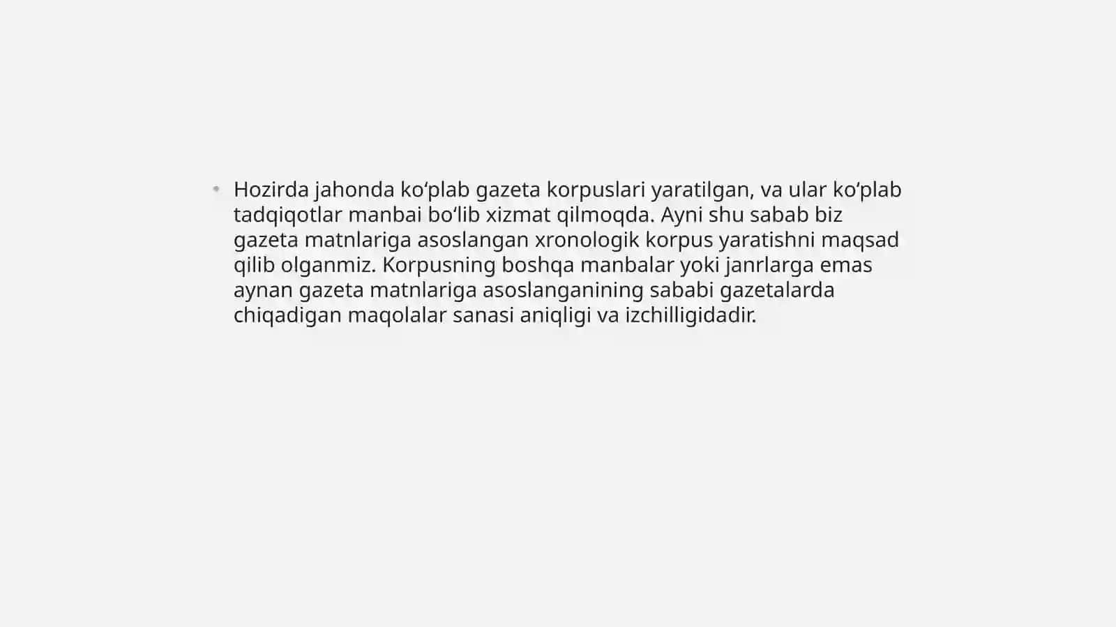 Turli sohaga tegishli elektron korpusini yaratish 2