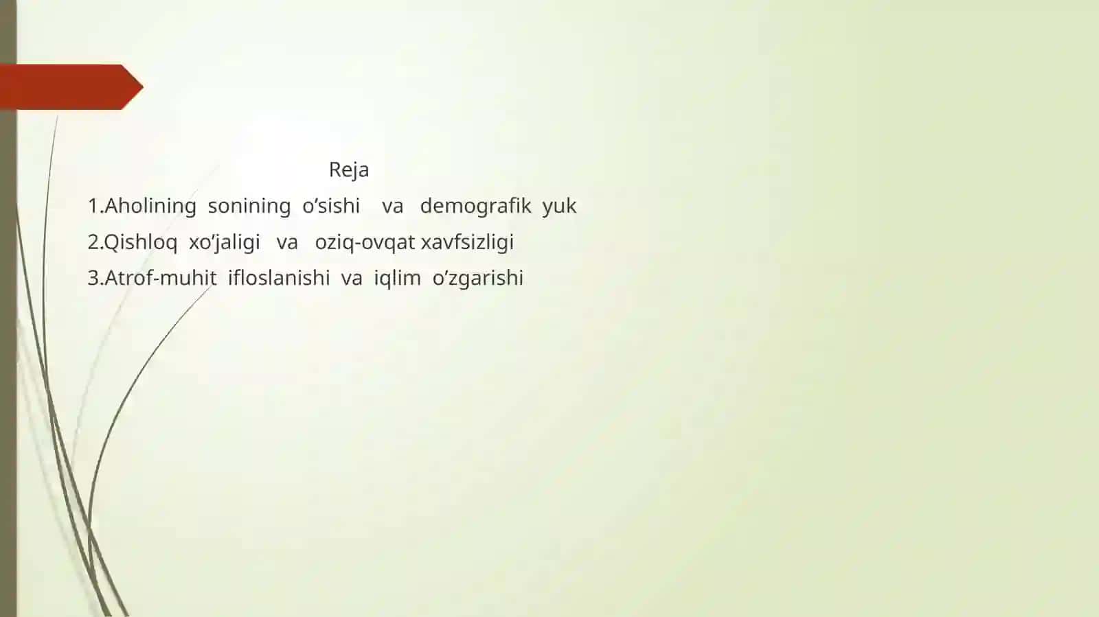 Sayyoramiz kelajak ekologik holatini bashorat qilish 2