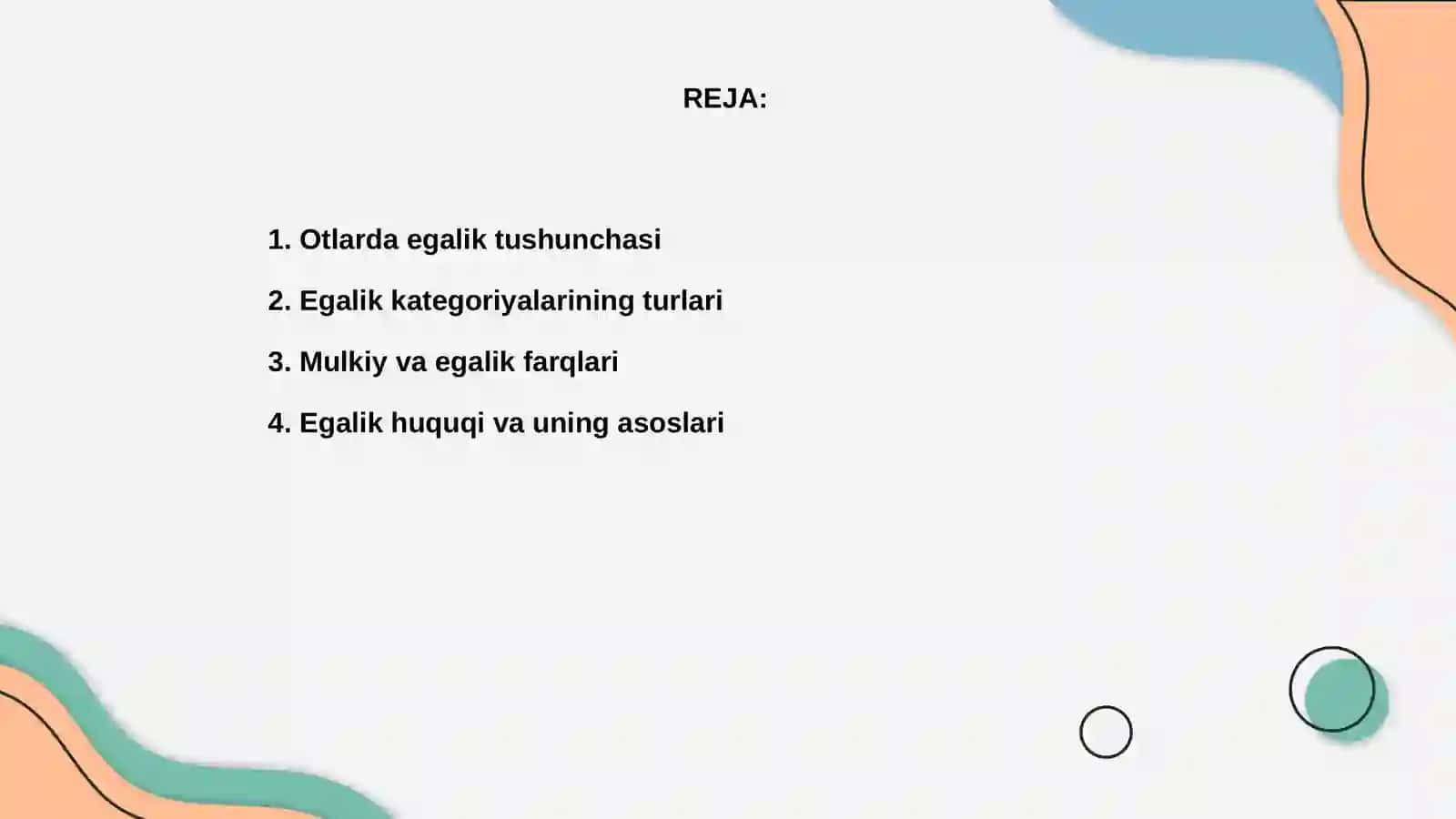 Otlarda egalik kategoriyasi 2