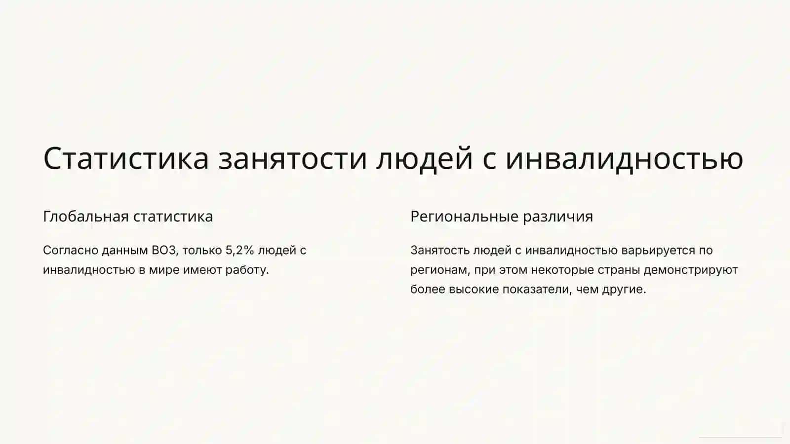 Проблемы трудоустройства людей с инвалидностью: мировой опыт 2