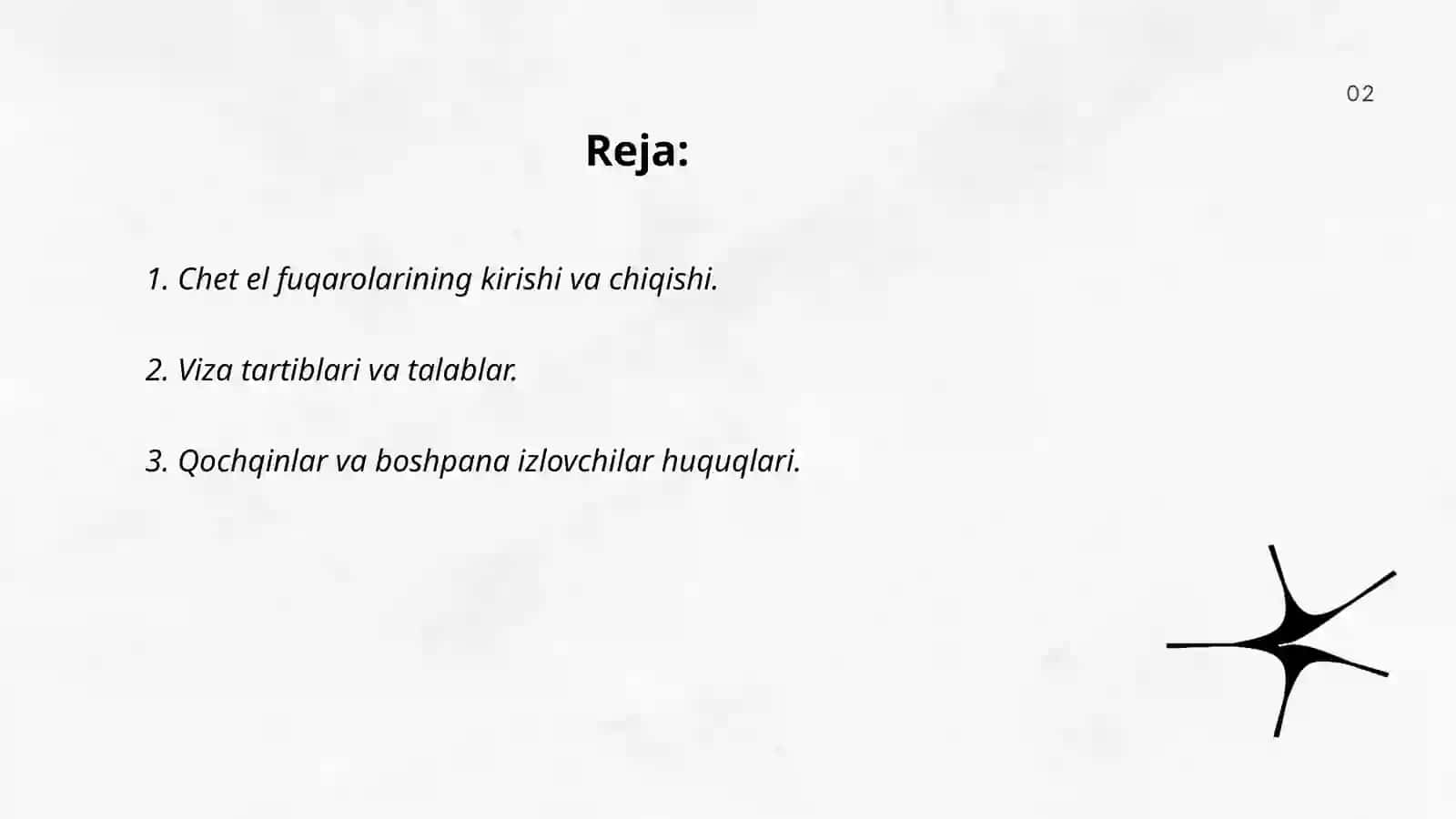 Chet el fuqarolari va fuqaroligi bo‘lmagan shaxslarning huquqiy holatlari 2