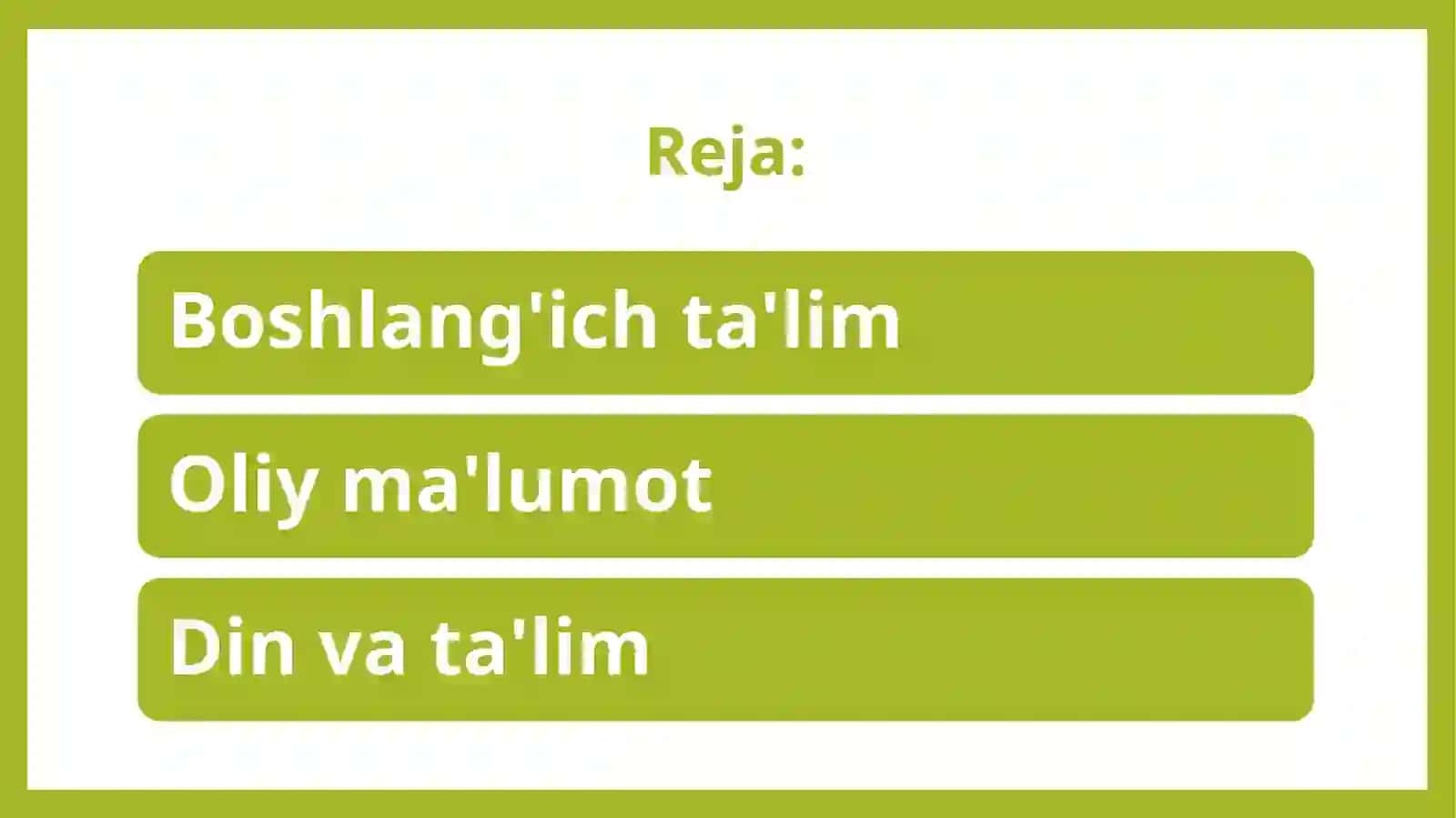 POKISTONDA TA'LIMTIZIMI 2