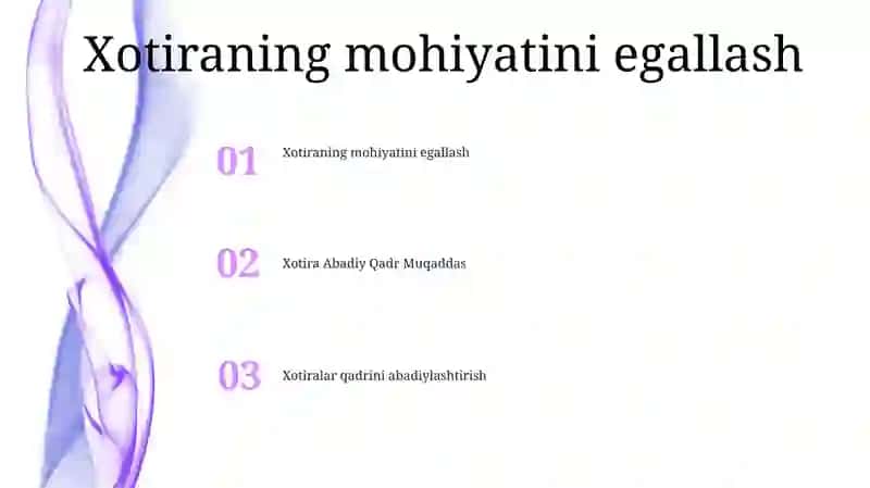Xotira Abadiy Qadr Muqaddas 2