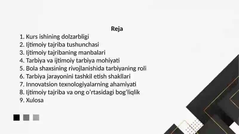 IJTIMOIY TAJRIBANING BOLALAR SHAXSIGATA’SIRI 2