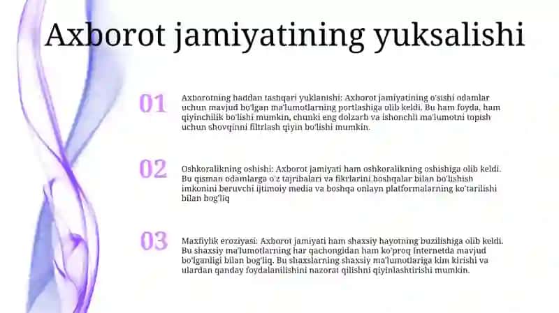Axborotlashgan Jamiyat 2