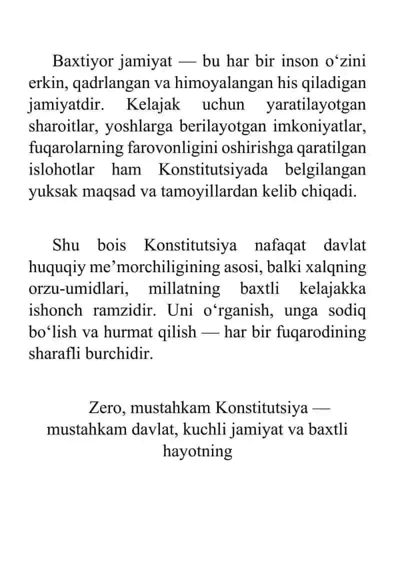 Konstitutsiya — Huquqiy Davlat va Baxtiyor Jamiyatning Mustahkam Poydevori 2
