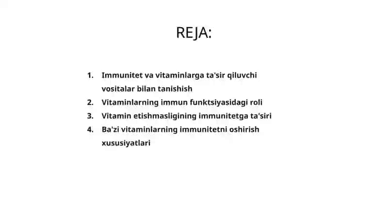 Immunitetga ta'sir qiluvchi vositalar 2