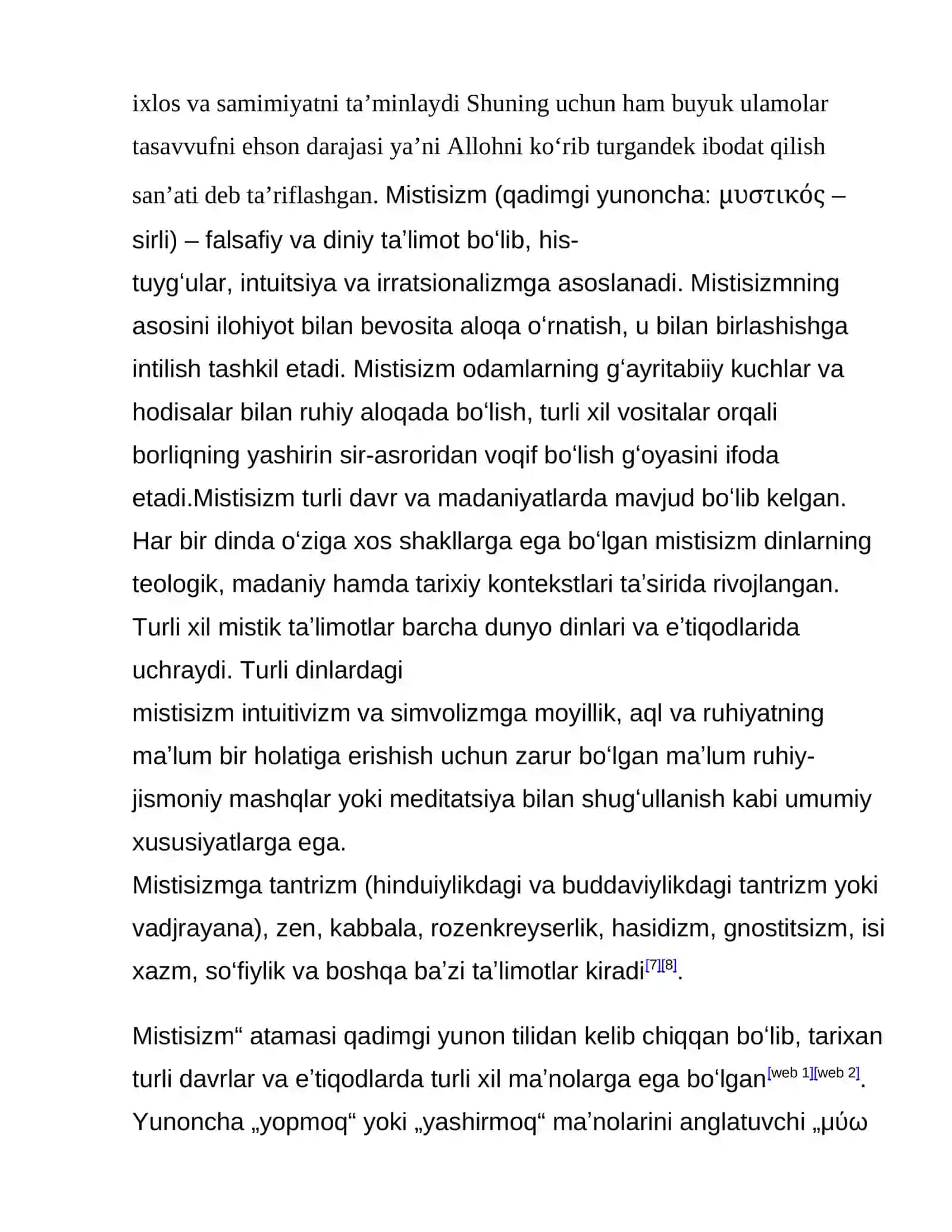 Islomda mistitsizm (tasavvuf) tarixi 2