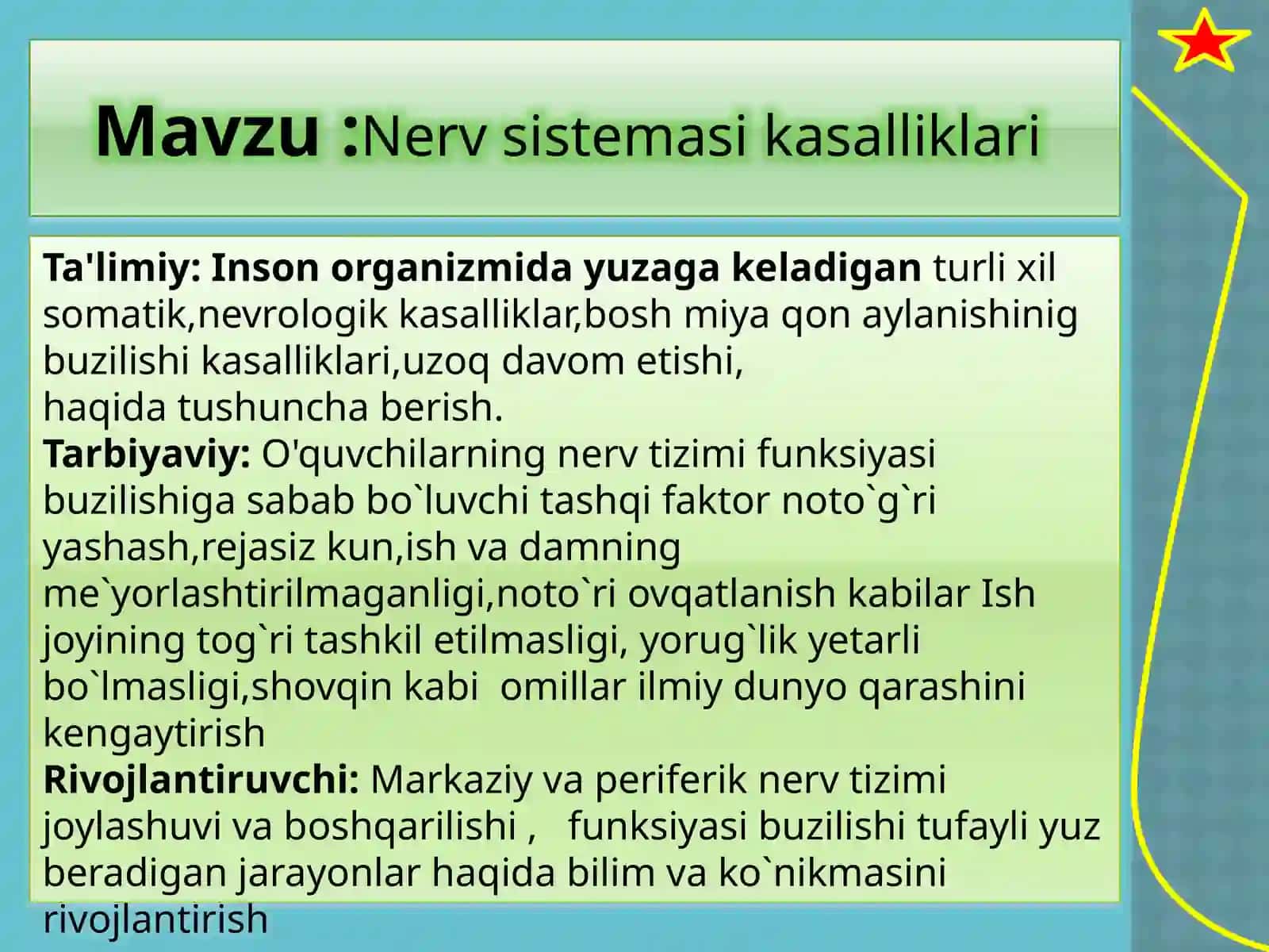 Nervsistemasikasalliklarivaularningoldiniolish 2