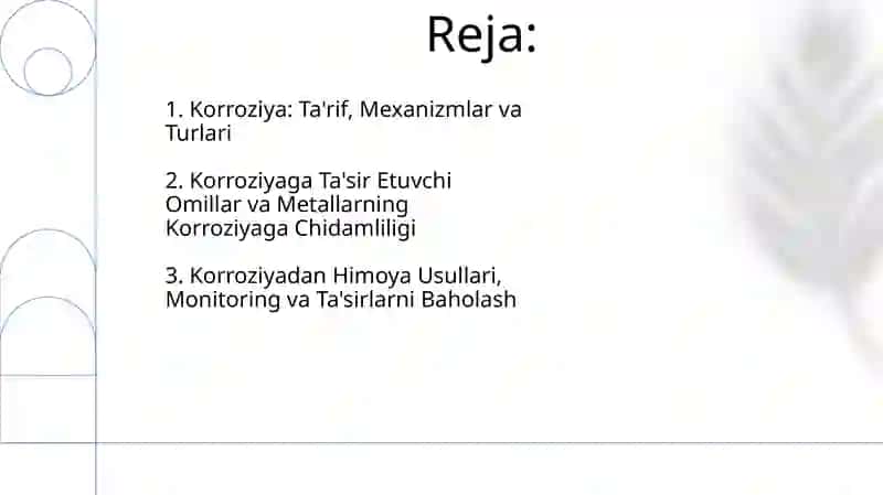 Korroziya tushunchasi 2