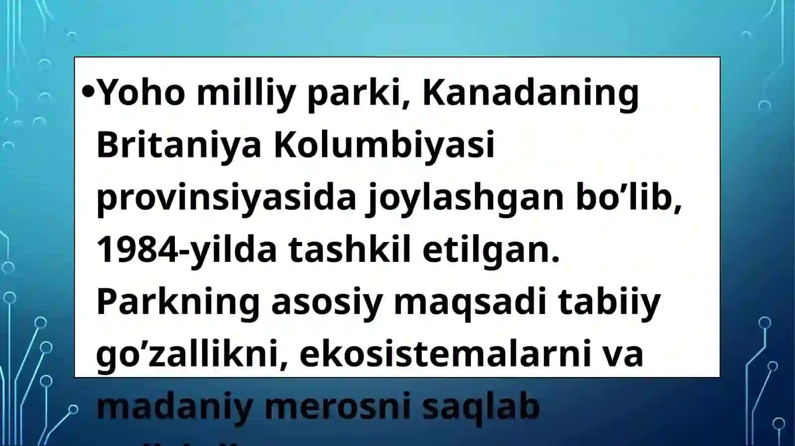 Yoho  milliy parki 2