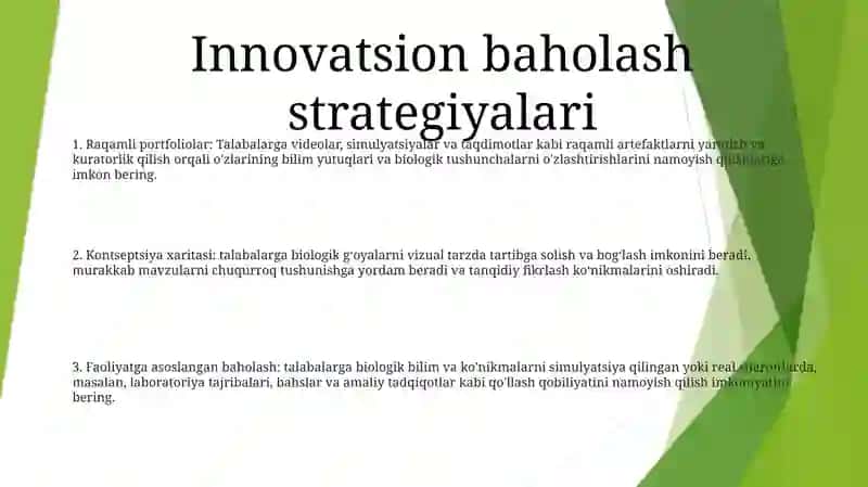 Biologiya OʻQitishda Foydalaniladigan Innovatsion Metodlar 2