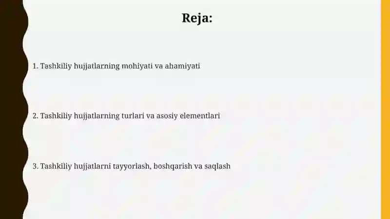 Tashkiliy hujjatlar 2