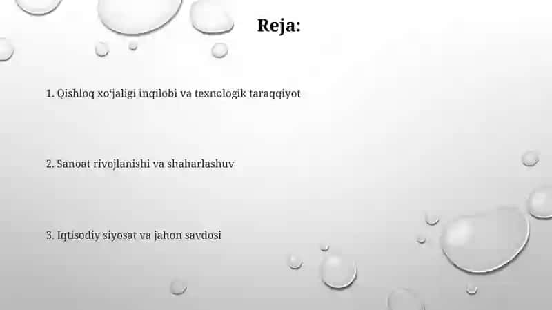Mustaqillik yillarida qishloq xoʻjaligi va sanoat sohasidagi oʻzgarishlar 2