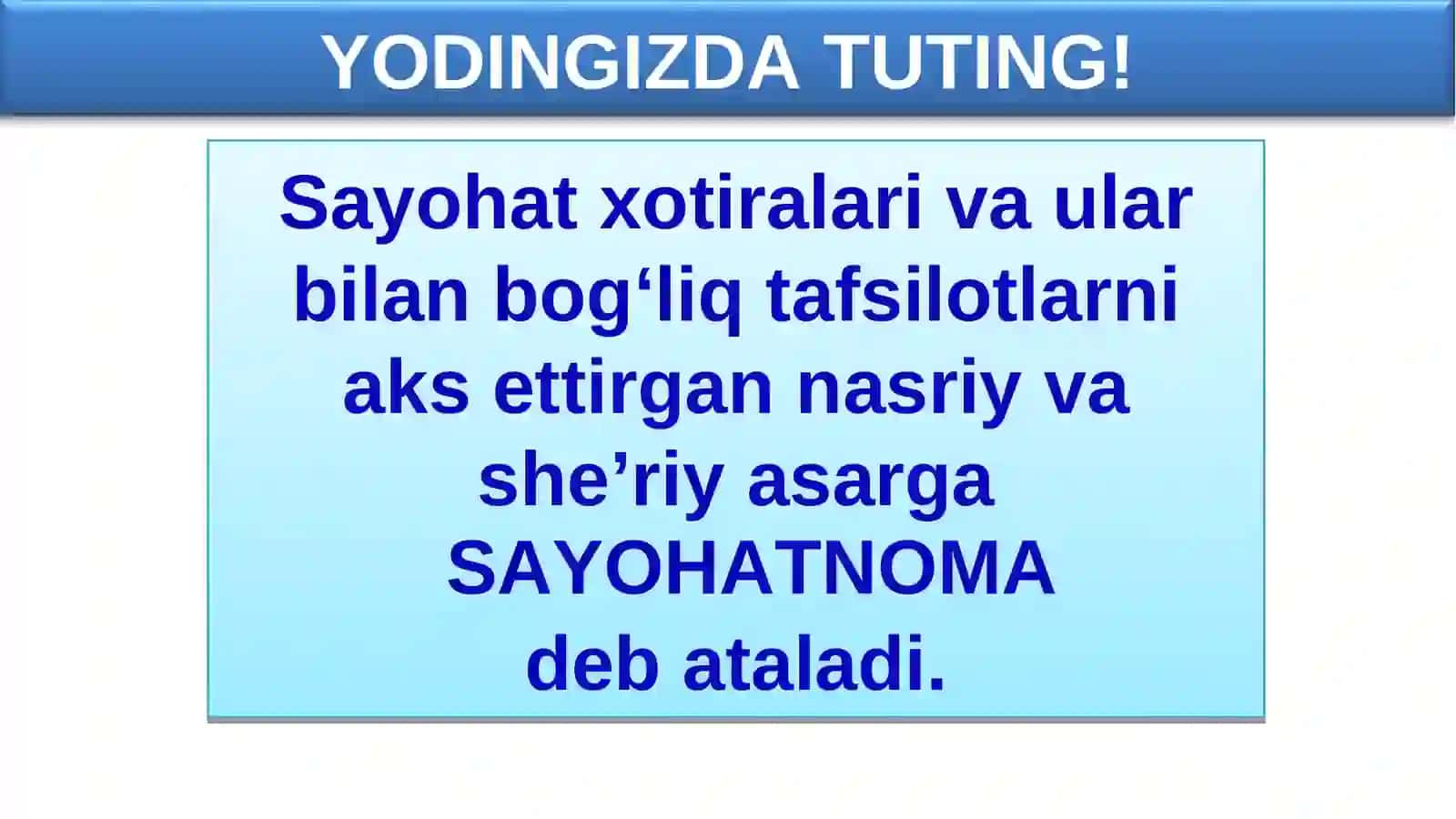 5-sinf. Sa'diy Sheroziyning hayoti va ijodi. Guliston asari 2