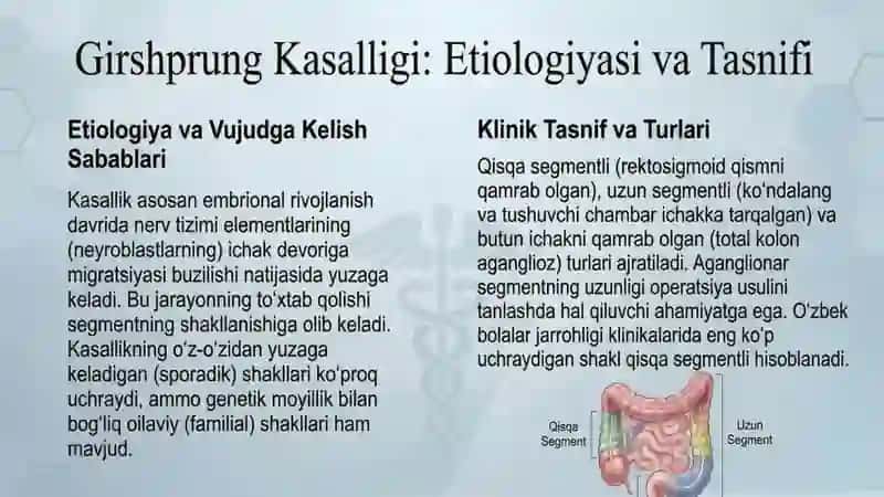 Girshprung kasalligi va megakolonda bajariladigan 3 operatsiyalar 2