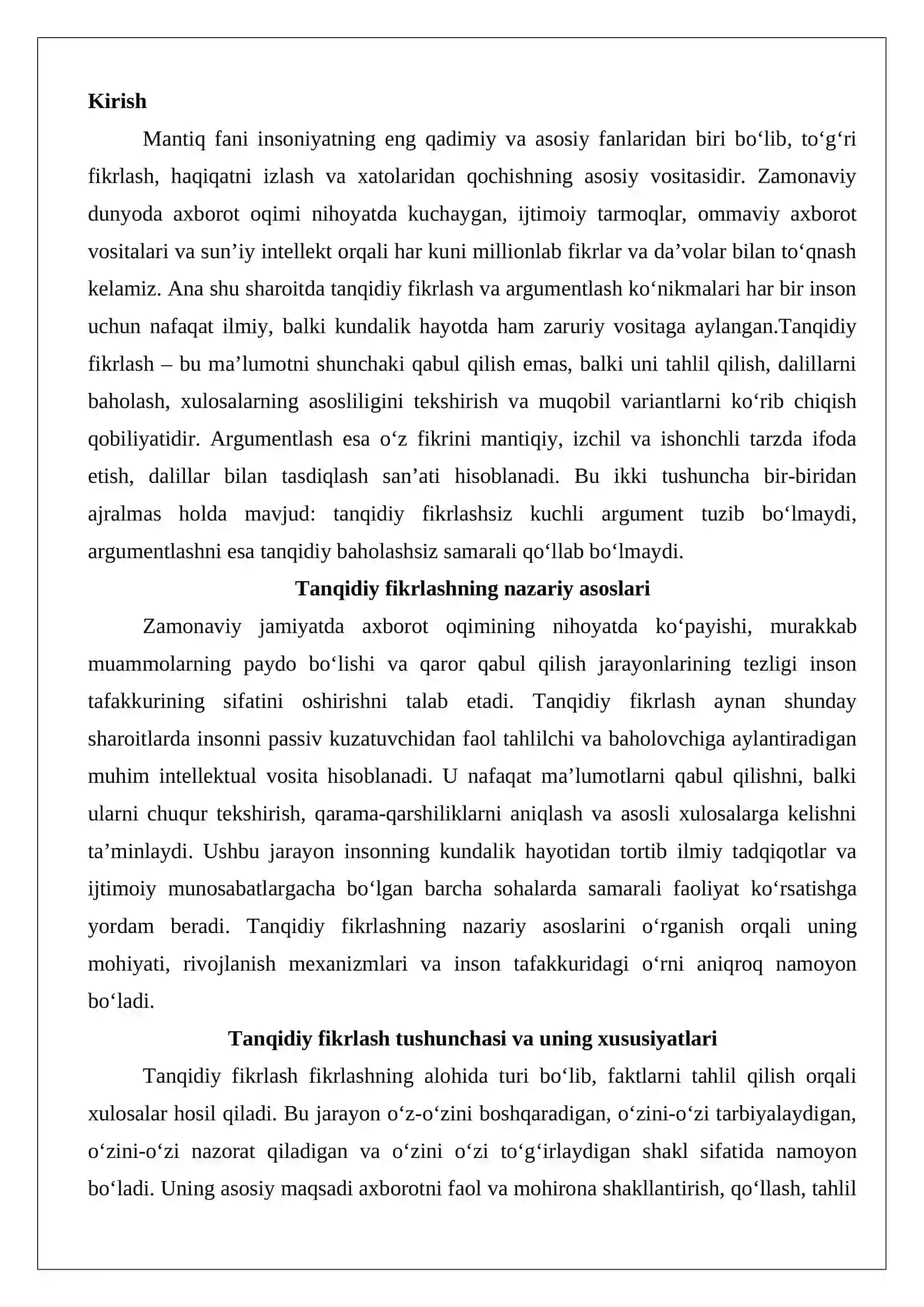 Tanqidiy fikrlash va argumentlash orasidagi bog‘liqlik 2