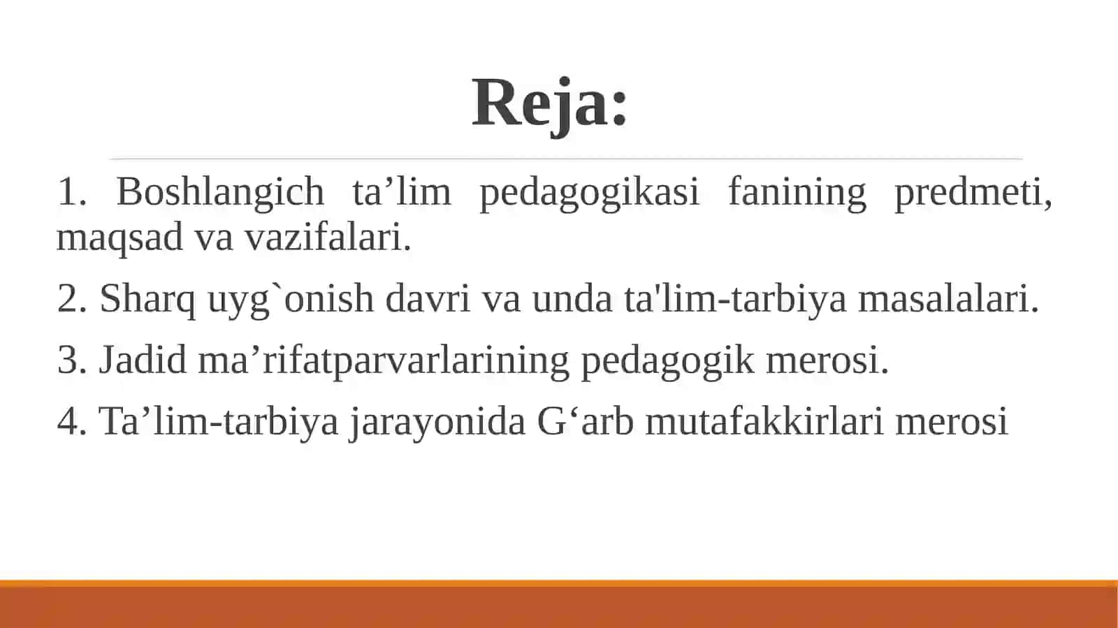 Boshlangich ta’lim-pedagogikasi fanining maqsadi vazifalari va predmeti 2