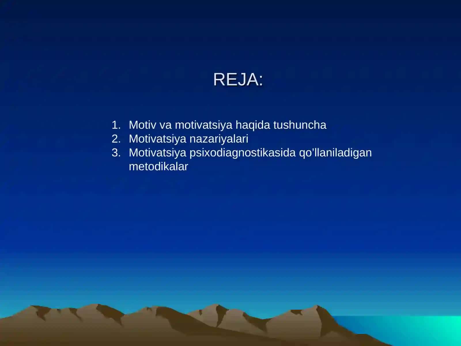 MOTIVATSIYA PSIXODIAGNSTIKASI 2