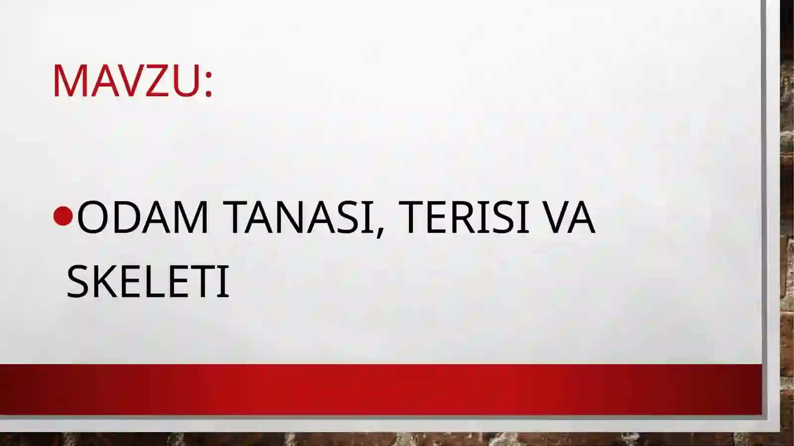 Tabiatshunoslik fanidan online dars taqdimoti 2
