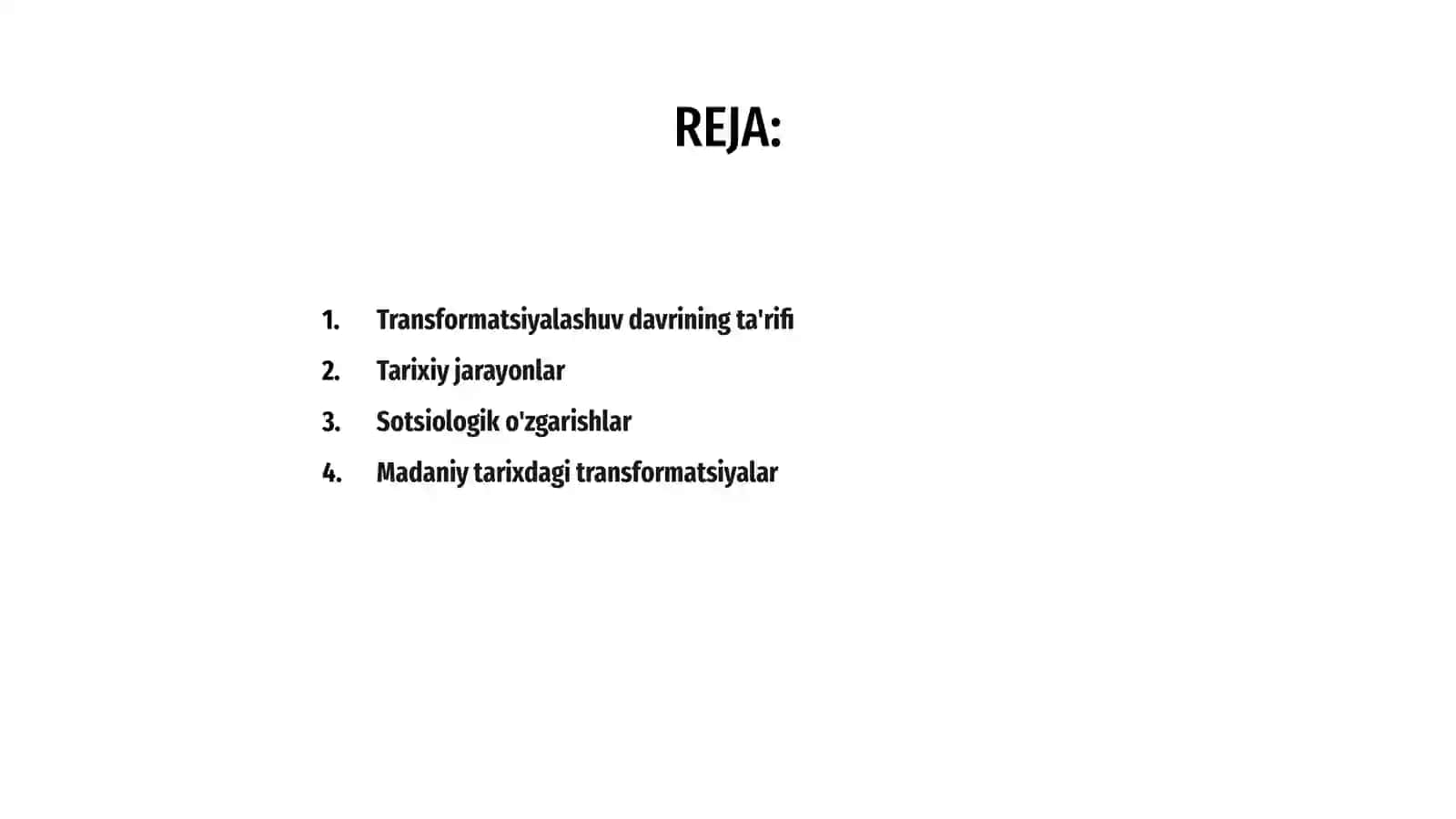 Transformatsiyalashuv davri 2