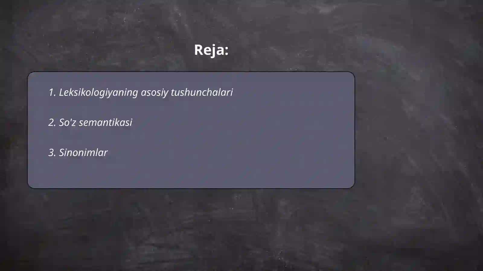 Leksikologiya va simosiologiya 2