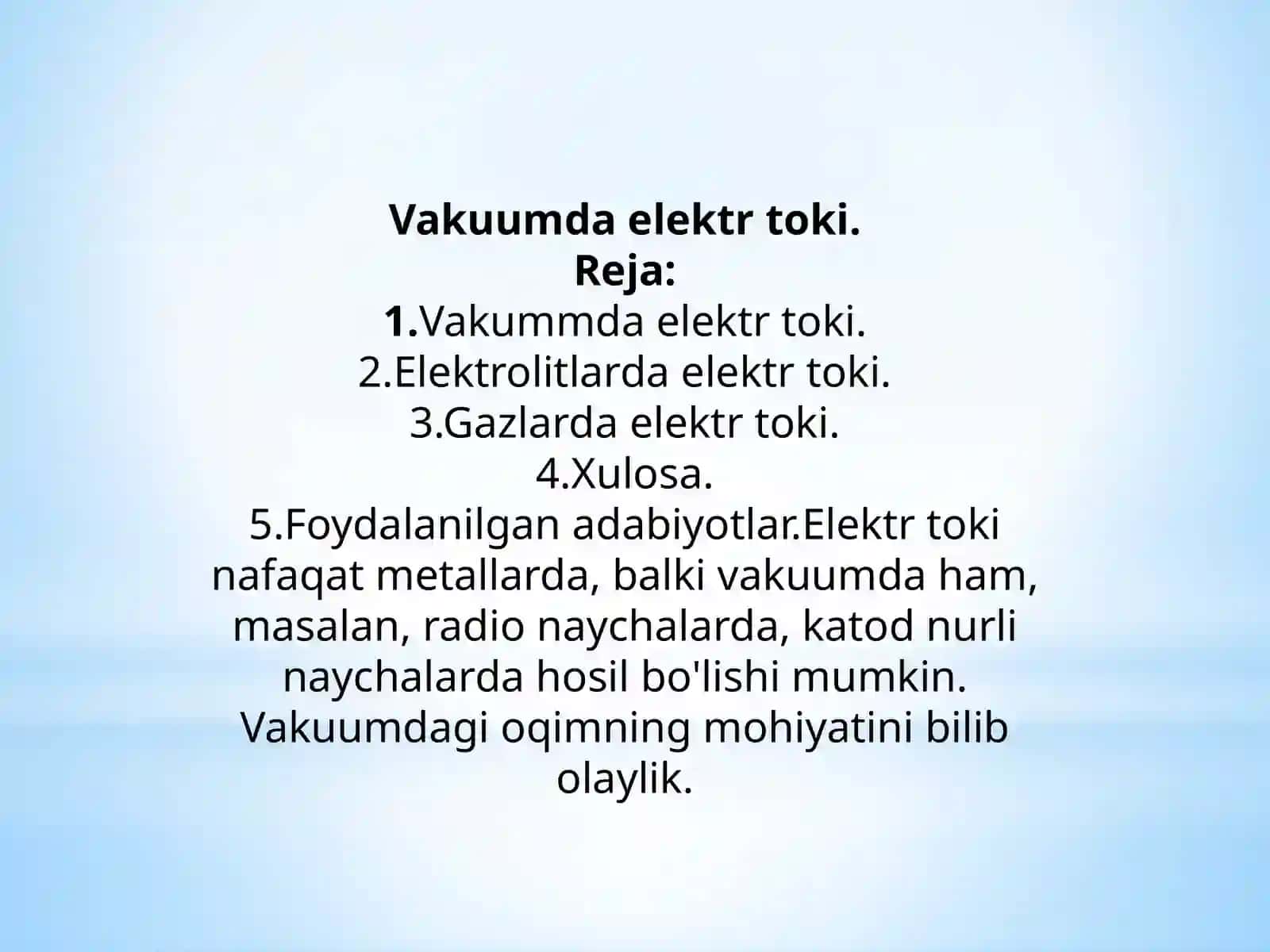 Vakuumda elektrtoki 2