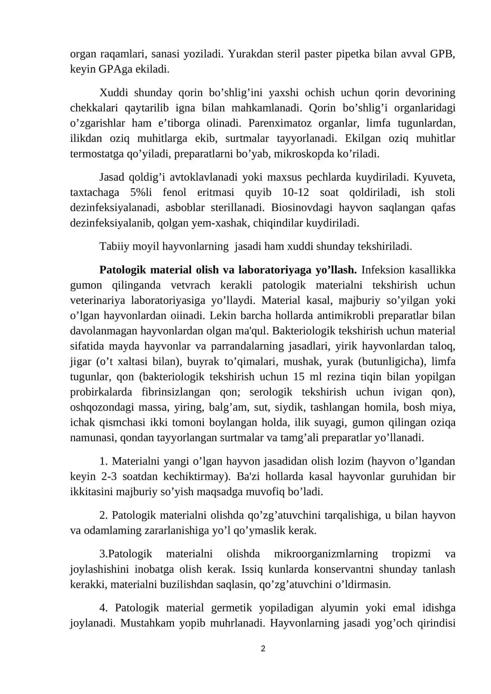 Jasadni bakteriologik tekshirish usuli 2