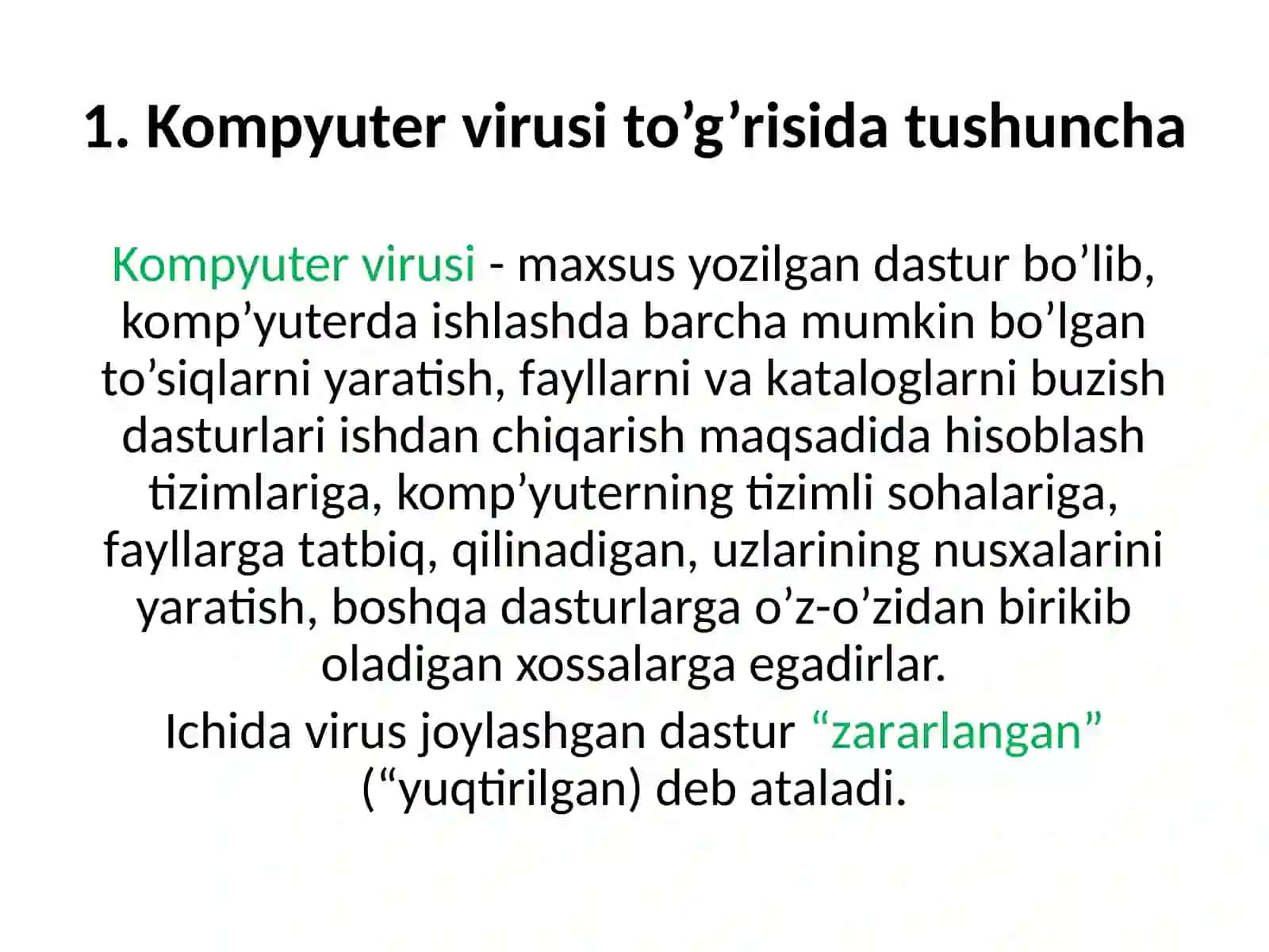 Kompyuter viruslаri vа viruslаrgа qаrshi vositаlаr 2