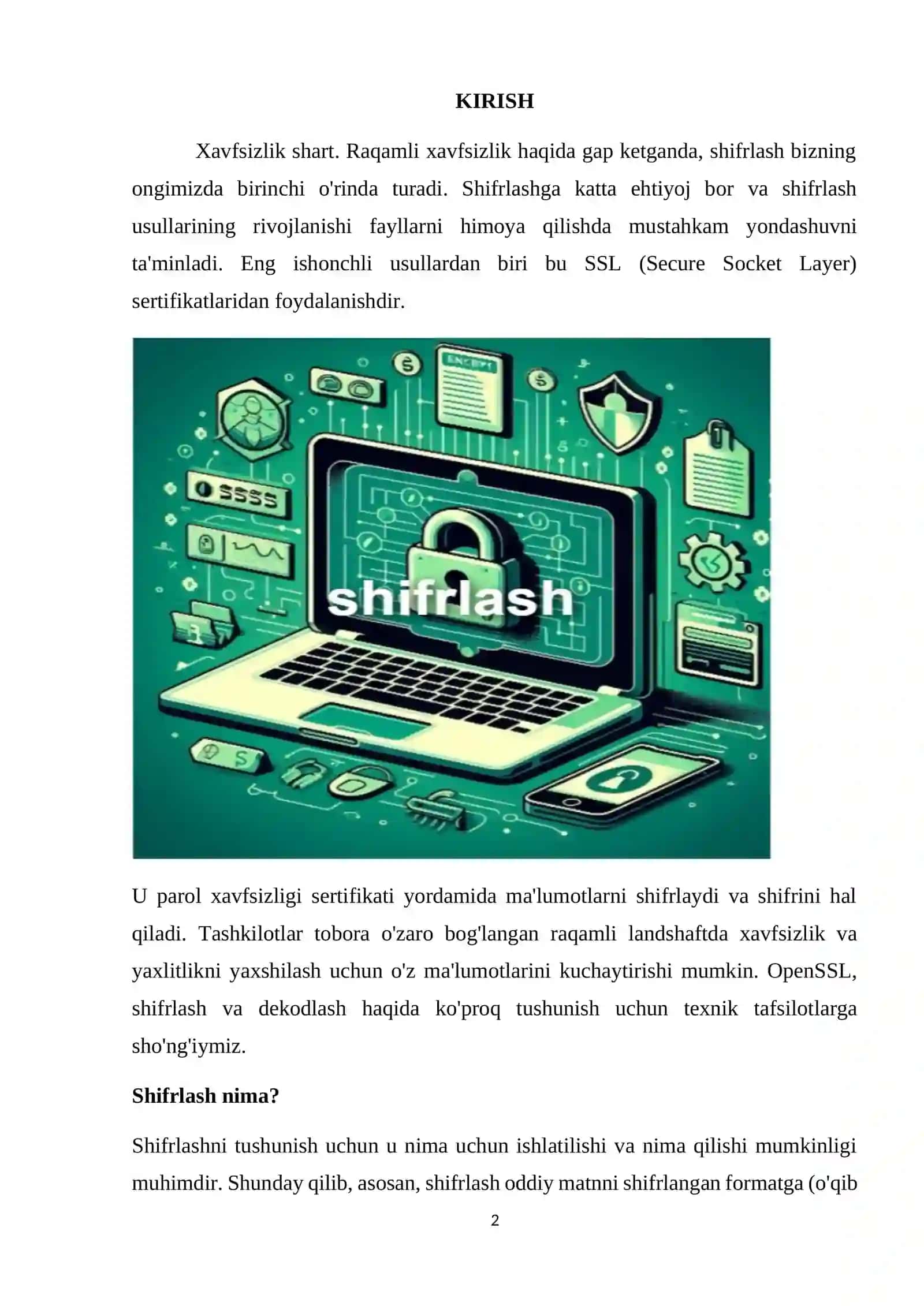 OpenSSL yordamida ochiq kalit shifrlash algoritmlari 2