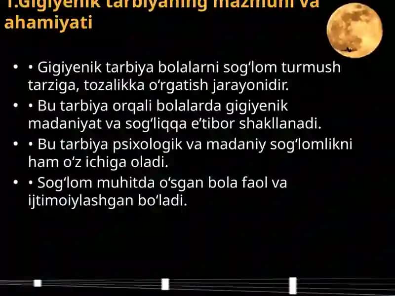 O`QUVCHILARNI GIGIYENIK TARBIYALASH 2