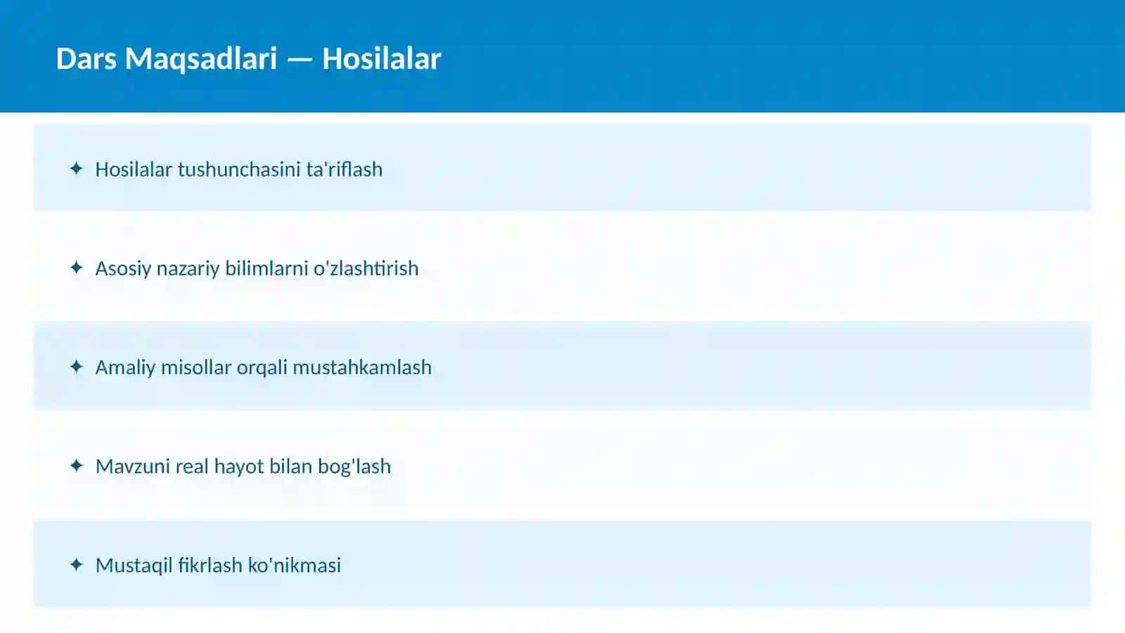Matematika dars ishlanma 2