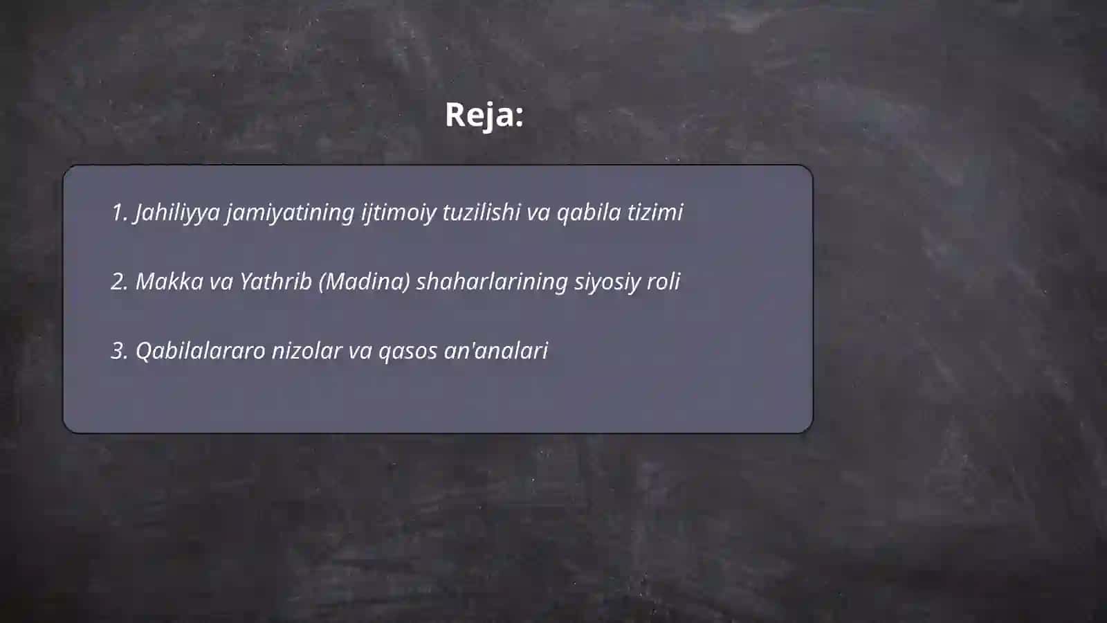 Islom dini paydo bo'layotganda davrda ijtimoiy-siyosiy va madaniy holat 2