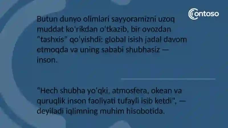 Globalisish muammosi va uning echiladigan tajribalari 2