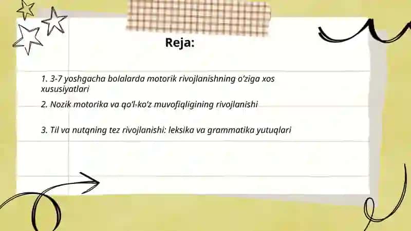 3-7 yoshgacha bulgan bolalarning rivojlanishining uzigaxos xususiyatlari 2