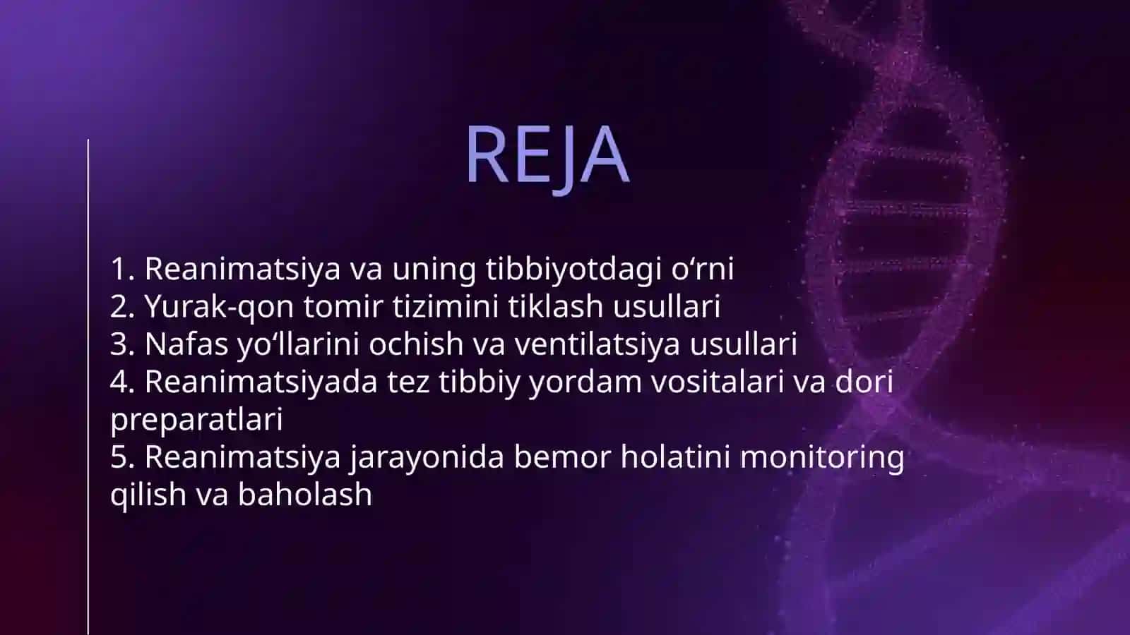 REANIMATSIYA ASOSLARI 2