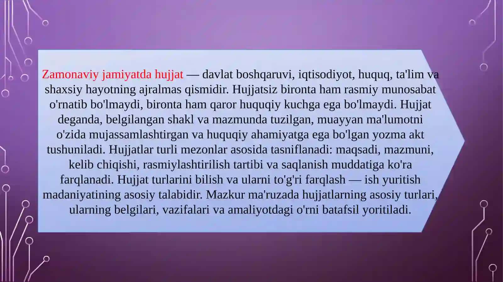 Hujjat turlari 2