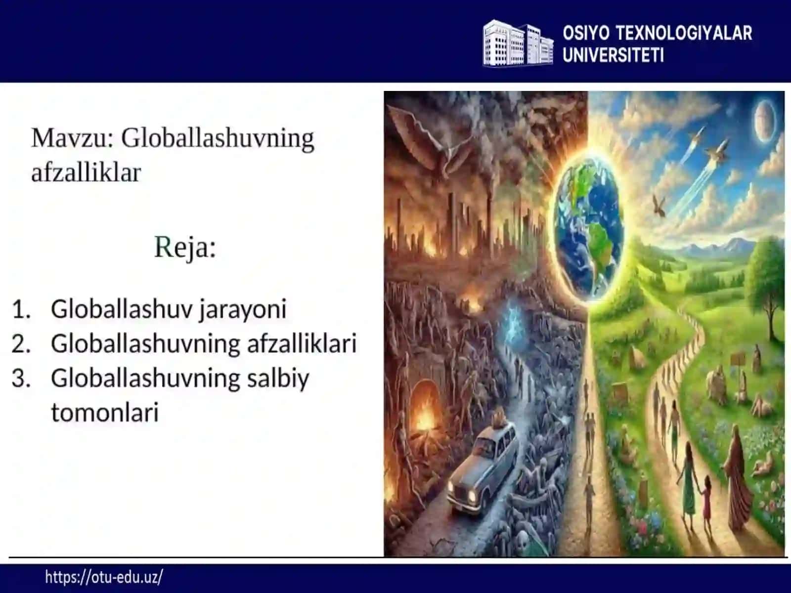 Global iqtisodiyot fanidan tayyorlagan taqdimoti 2