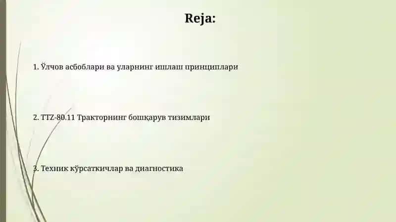 TTZ-80.11 Тракторнинг бошқарув тизимлари 2