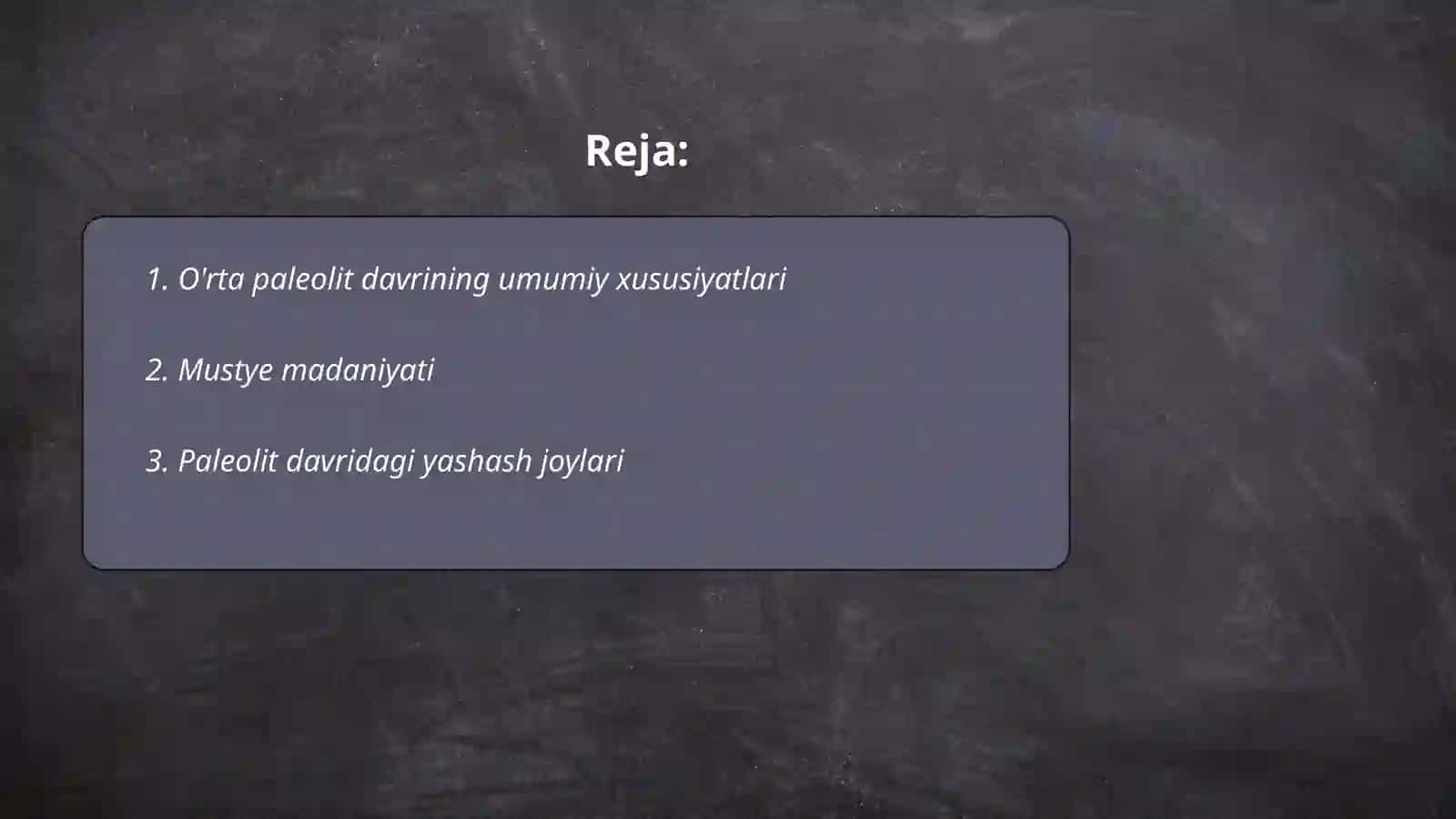 Oʻrta paleolit davri arxeologiyasi 2