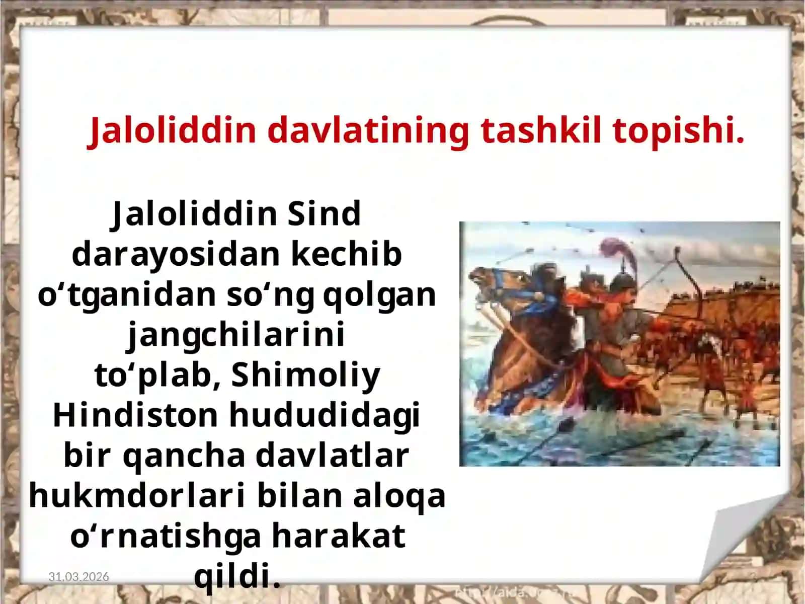 Jaloliddin Manguberdi mohir sarkarda va vatan qahramoni 2