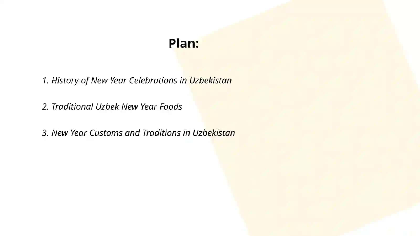 New year in uzbekistan 2