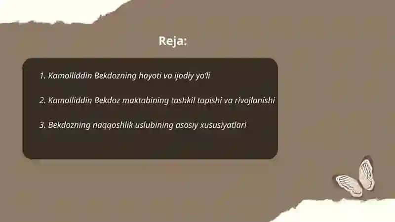 Kamolliddin Bekdoz va uning naqqoshlik maktabi 2