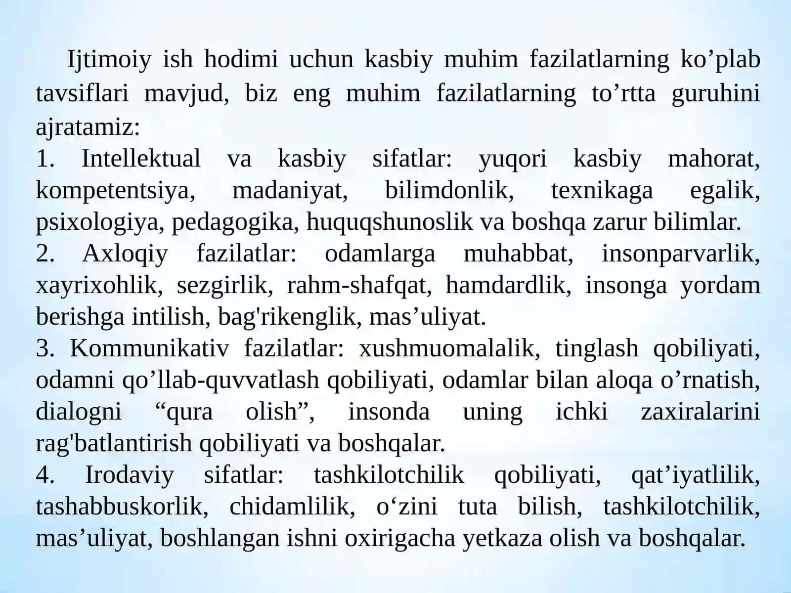 Ijtimoiy xizmat ko‘rsatuvchi mutaxxasislarda kasbiy kuyish holatlari profilaktikasi 2