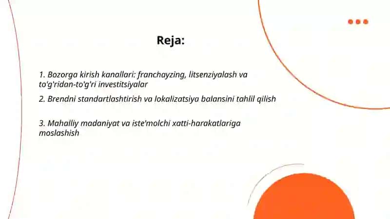 Global mehmohona brendlarining xalqaro bozorlarga kirishi va brending strategiyasi tahlili 2